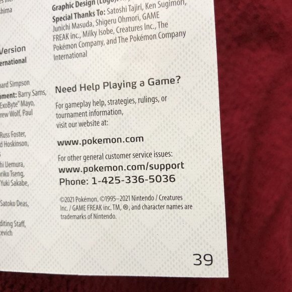 Pokemon Trading Card Game Rules Booklet 39 Pages 2021 Edition - Picture 4 of 4